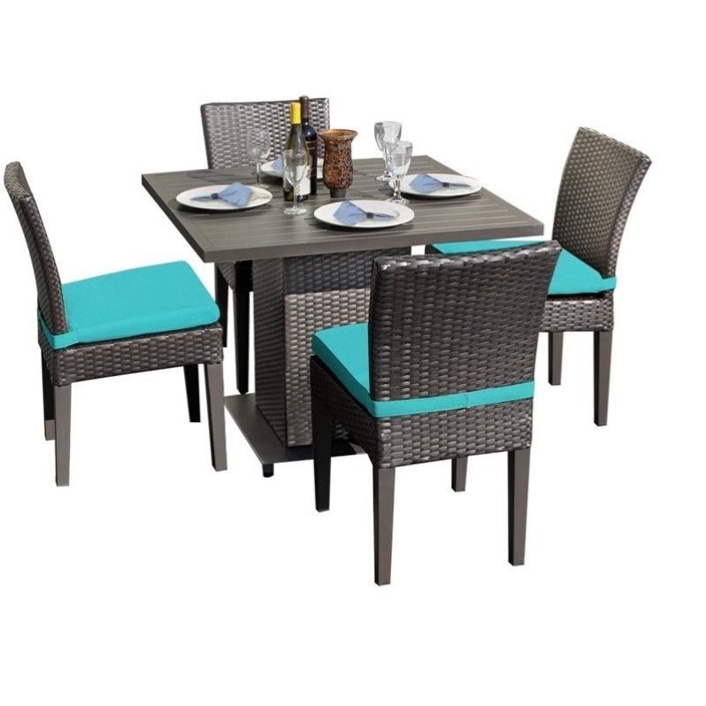 tk classics napa wicker patio dining table