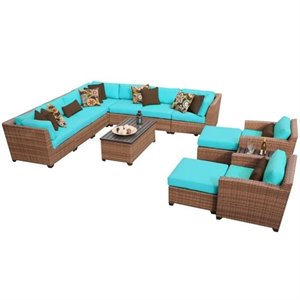 laguna 13 piece outdoor wicker sofa set