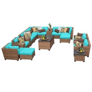 laguna 17 piece outdoor wicker sofa set