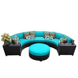 tk classics barbados 6 piece patio wicker sofa set 06c in aruba