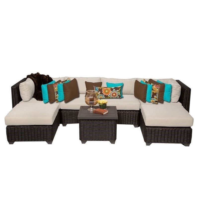 venice outdoor wicker sofa set