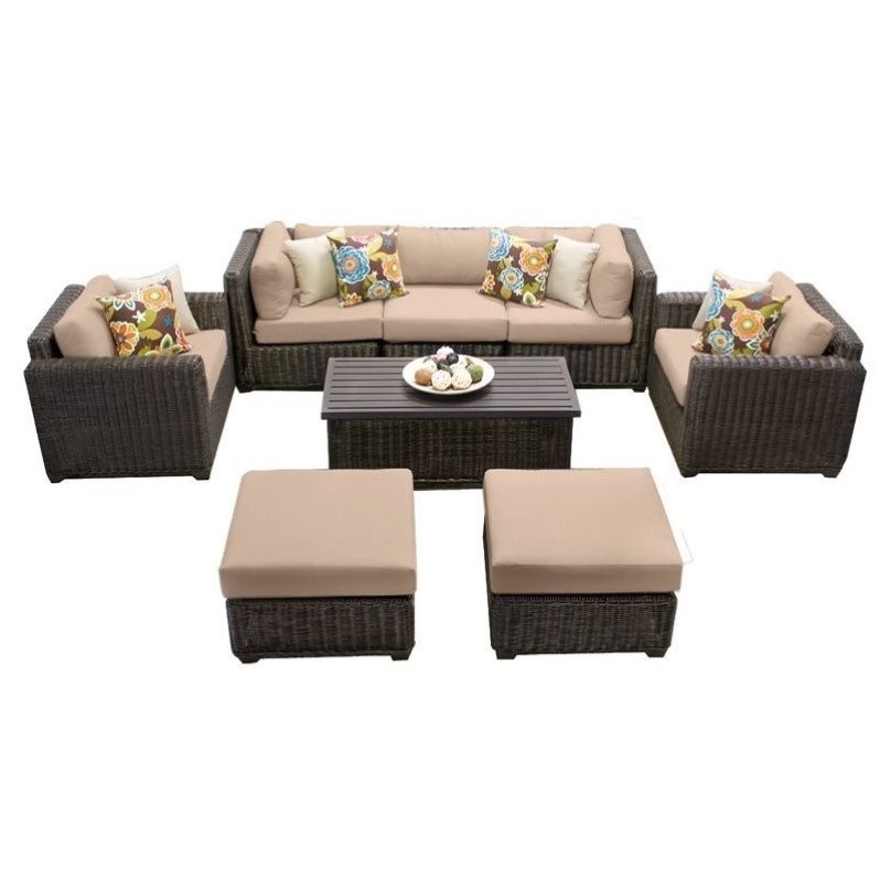 venice outdoor wicker sofa set