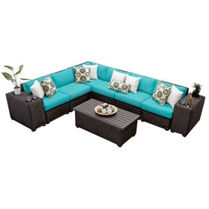 venice 9 piece outdoor wicker sofa set