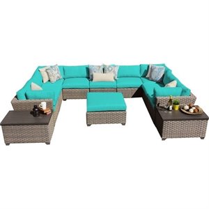monterey 12 piece outdoor wicker sofa set