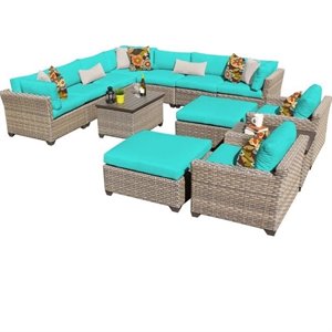 monterey 13 piece outdoor wicker sofa set
