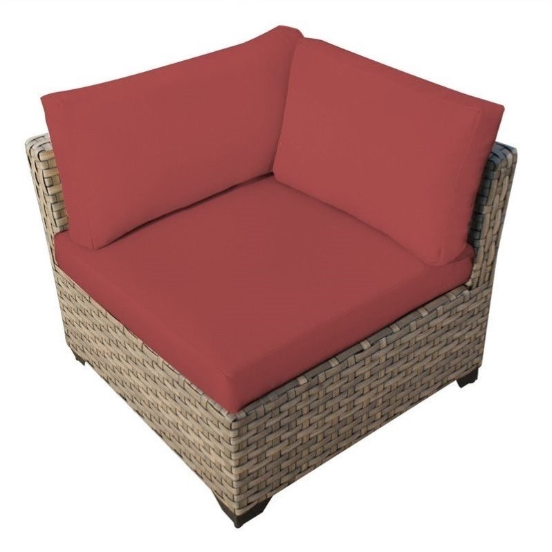 Tkc Monterey Outdoor Wicker Corner Chair In Terracotta Tkc015b Tkc Monterey Outdoor Wicker Corner Chair In Terracotta