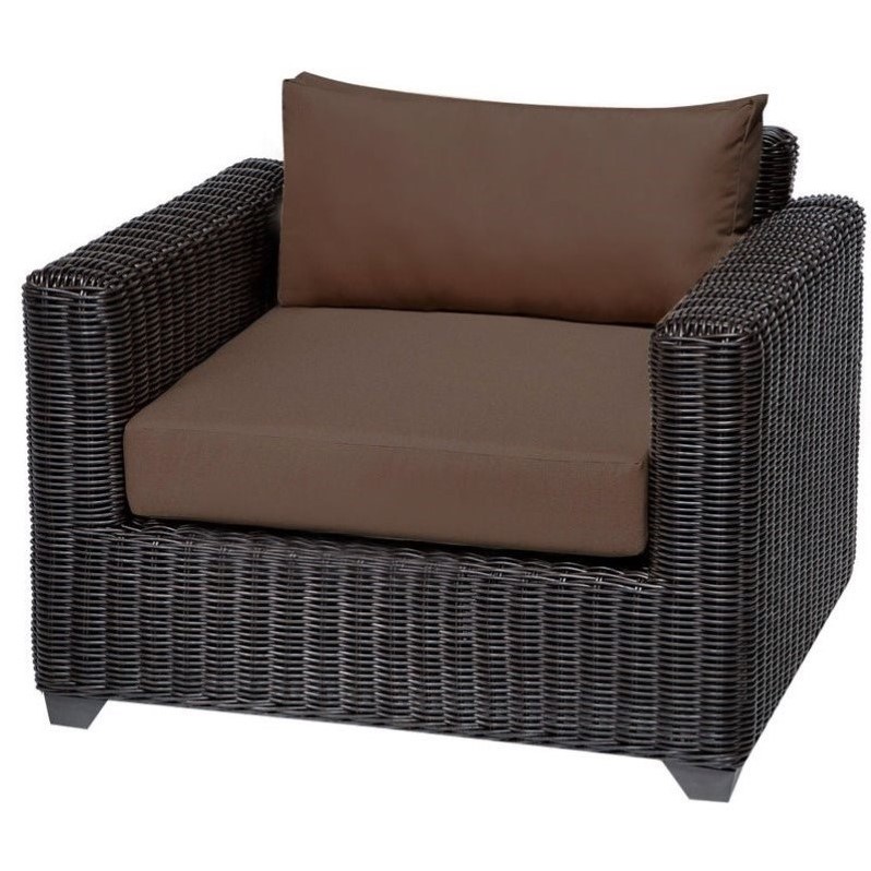 Tkc Venice Outdoor Wicker Club Chair In Cocoa Tkc050b Cc