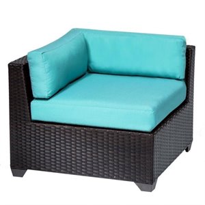 belle outdoor wicker corner chair (set of 2)