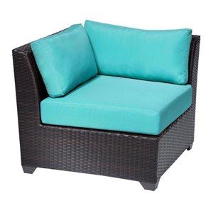 tk classics barbados outdoor wicker corner patio chair (set of 2)
