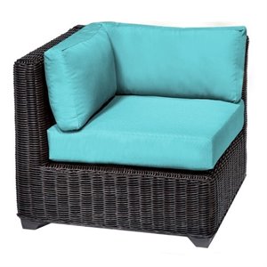 venice outdoor wicker corner chair (set of 2)