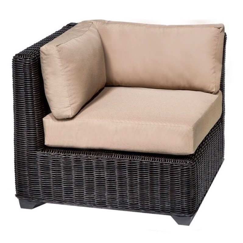 Tkc Venice Outdoor Wicker Corner Chair In Wheat Set Of 2 Tkc050b Tkc Venice Outdoor Wicker Corner Chair In Wheat Set Of 2