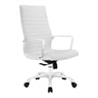 Modway Finesse High Back Modern Vinyl Office Chair in White Finish