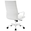 Modway Finesse High Back Modern Vinyl Office Chair in White Finish