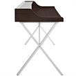 Modway Bin Modern Melamine & Metal Office Desk in Cherry Finish