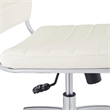 Modway Jive Modern Vinyl Armless Mid Back Office Chair in White