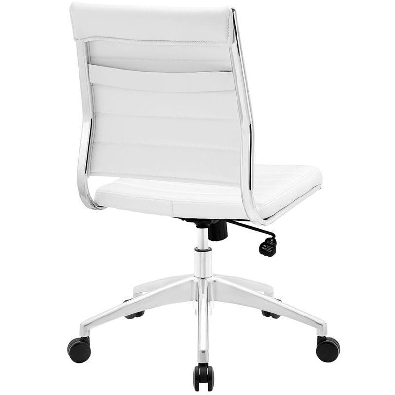 Modway Jive Armless Office Chair in White