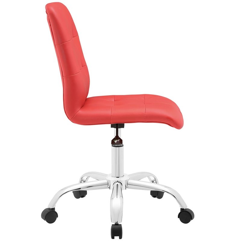 Modway Prim Mid Back Office Chair Red