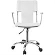 Modway Studio Modern Style Vinyl and Steel Office Chair in White