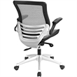 Modway Edge Modern Style Fabric All Mesh Office Chair in Gray Finish