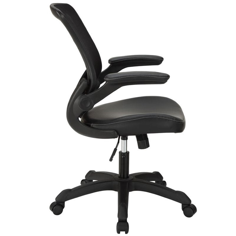 Modway Veer Mesh Office Chair In Black Eei 291 Blk Modway Veer Mesh Office Chair In Black