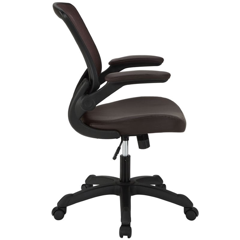 Veer Vinyl Office Chair, Brown