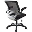 Modway Edge Modern Style Mesh Fabric Office Chair in Black Finish