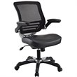 Modway Edge Modern Style Leatherette Office Chair - Black Finish