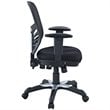 Modway Articulate Modern Mesh and Fabric Office Chair in Black Finish