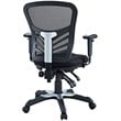 Modway Articulate Modern Mesh and Fabric Office Chair in Black Finish