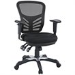 Modway Articulate Modern Mesh and Fabric Office Chair in Black Finish