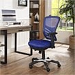 Modway Articulate Modern Mesh and Fabric Office Chair in Blue Finish