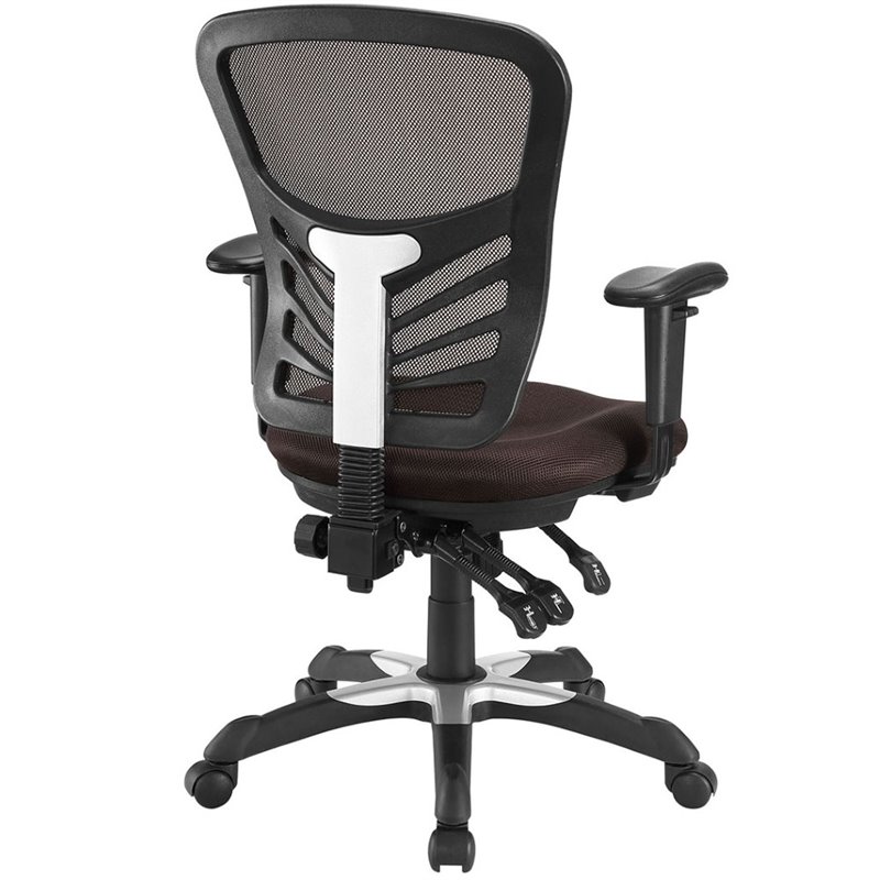 Modway Articulate Mesh Office Chair in Brown | Cymax Business