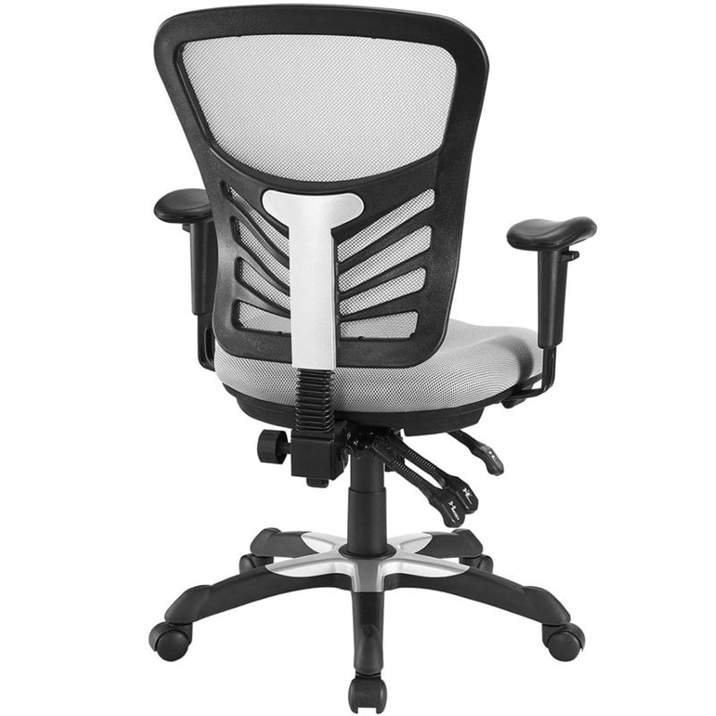 Modway Articulate Modern Mesh and Fabric Office Chair in Gray - Main Image