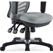 Modway Articulate Modern Mesh and Fabric Office Chair in Gray Finish
