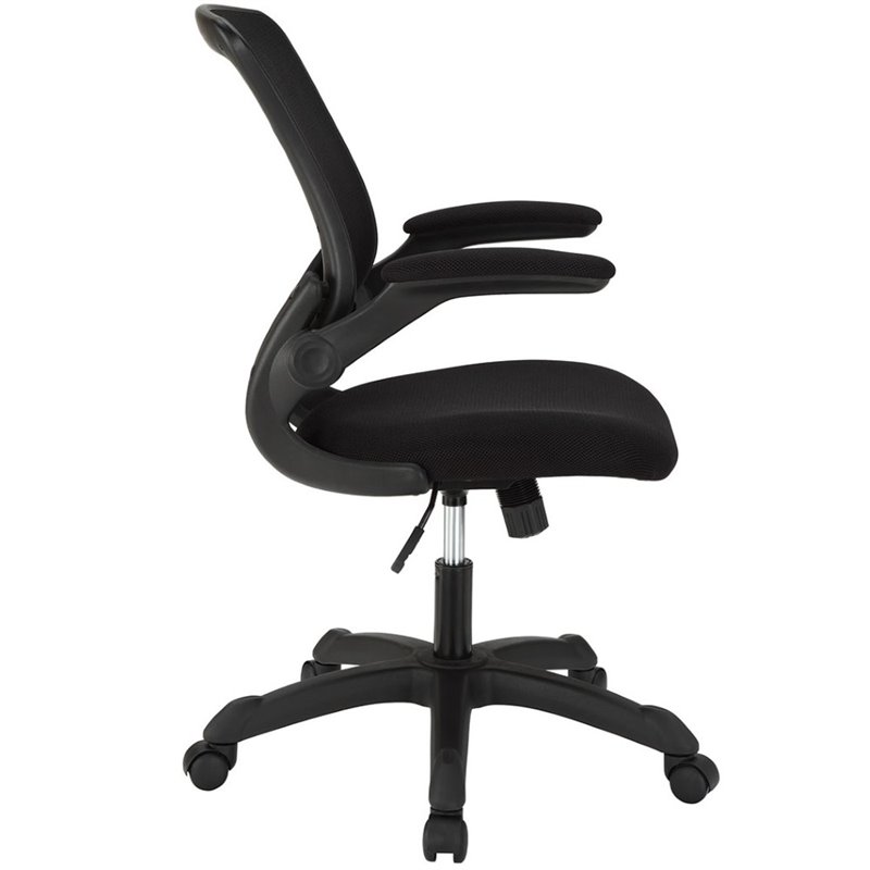 Modway Veer Mesh Office Chair In Black Eei 825 Blk Modway Veer Mesh Office Chair In Black