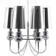 Modway Tapestry 6 Light Steel Chandelier in Silver