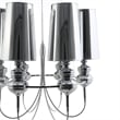 Modway Tapestry 6 Light Steel Chandelier in Silver
