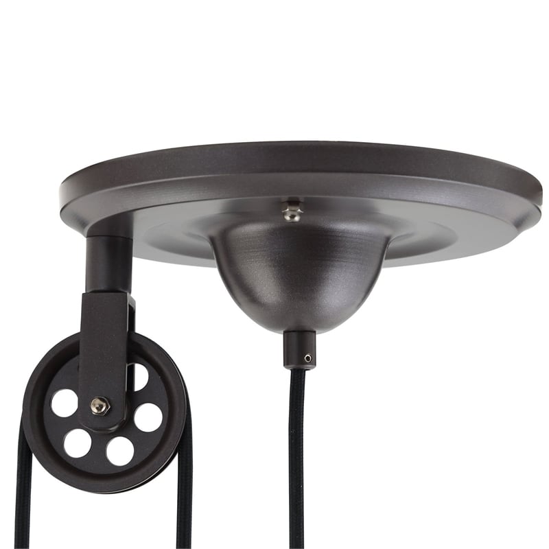 Modway Excavate Steel Pendant in Silver