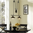 Modway Innovateous 2 Light Steel Pendant in Silver