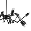 Modway Tagmata Steel Semi Flush Mount in Black
