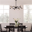Modway Tagmata Steel Semi Flush Mount in Black