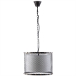 Modway Fortune Steel Pendant in Antique Silver
