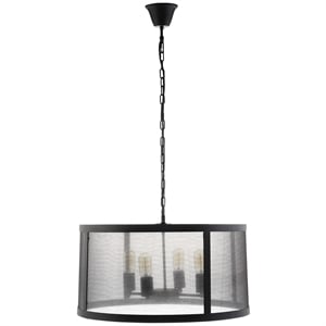 Modway Frost 4 Light Chandelier in Black