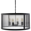 Modway Frost 4 Light Chandelier in Black
