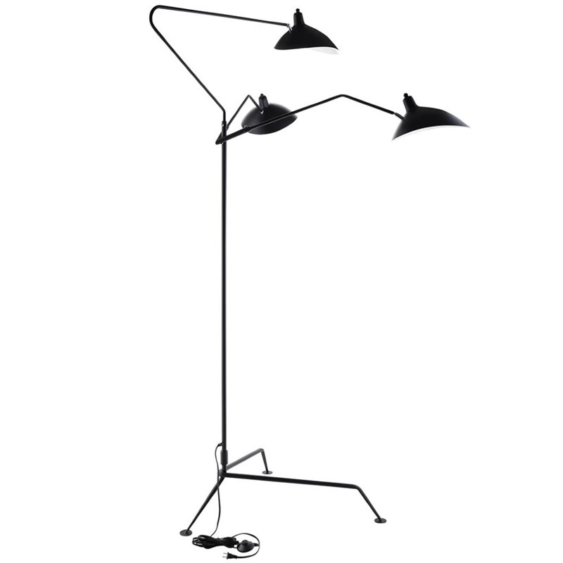 Modway View Metal Floor Lamp In Black