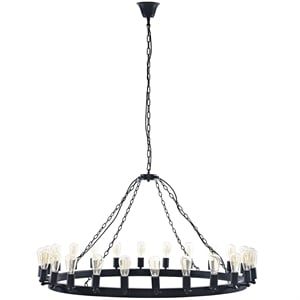 Modway Teleport 52&quot Modern Style Steel Metal Chandelier in Brown