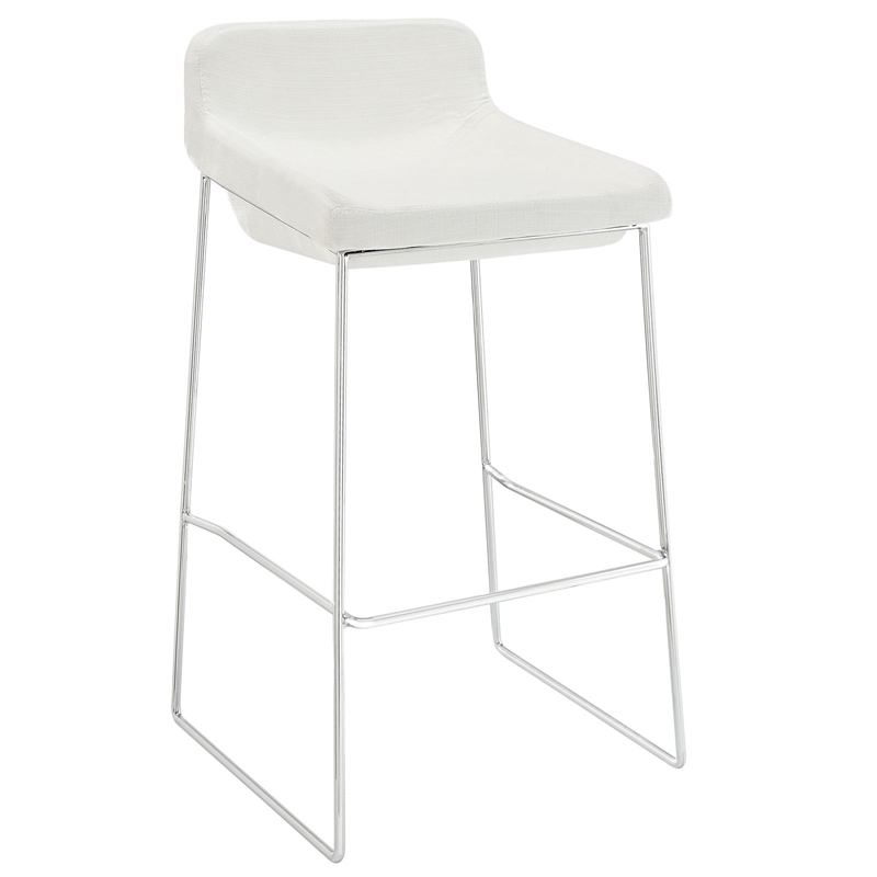 Garner Bar Stool in White