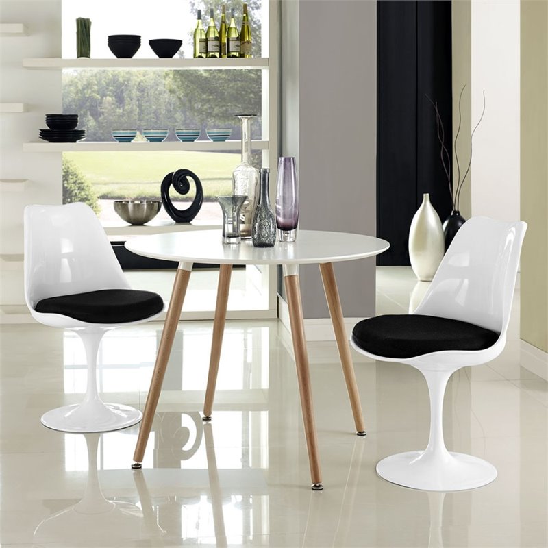 modway lippa dining vinyl side chair