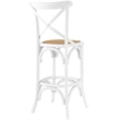 Gear Bar Stool in White