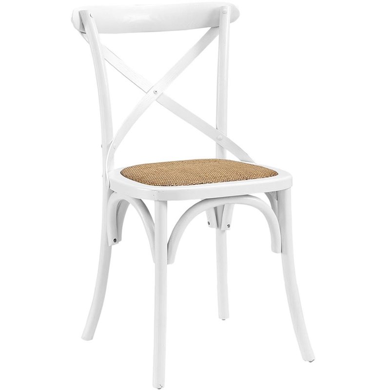 Modway Gear Dining Side Chair In White Eei 1541 Whi